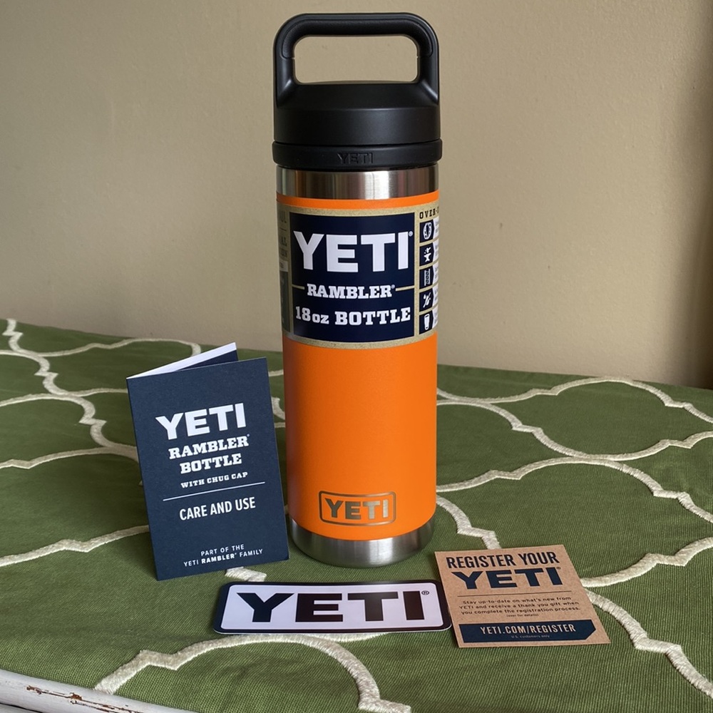 King Crab Orange 🦀 Yeti Rambler 18oz Bottle
